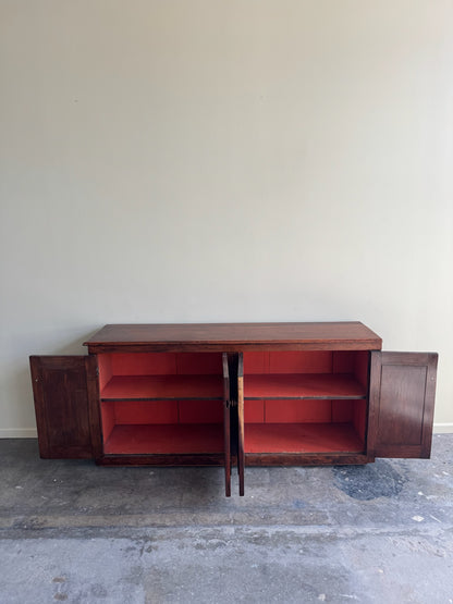 Stained pine sideboard