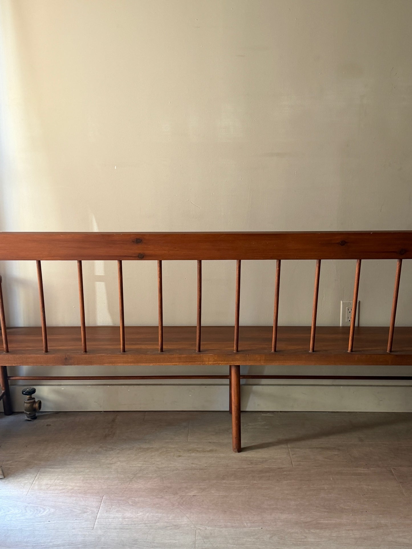 Pine spindle bench
