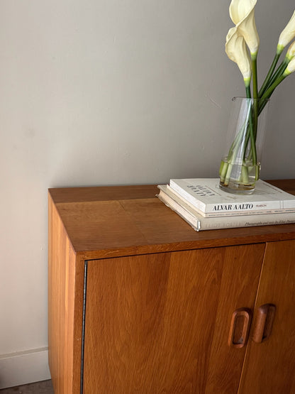 Oak console cabinet