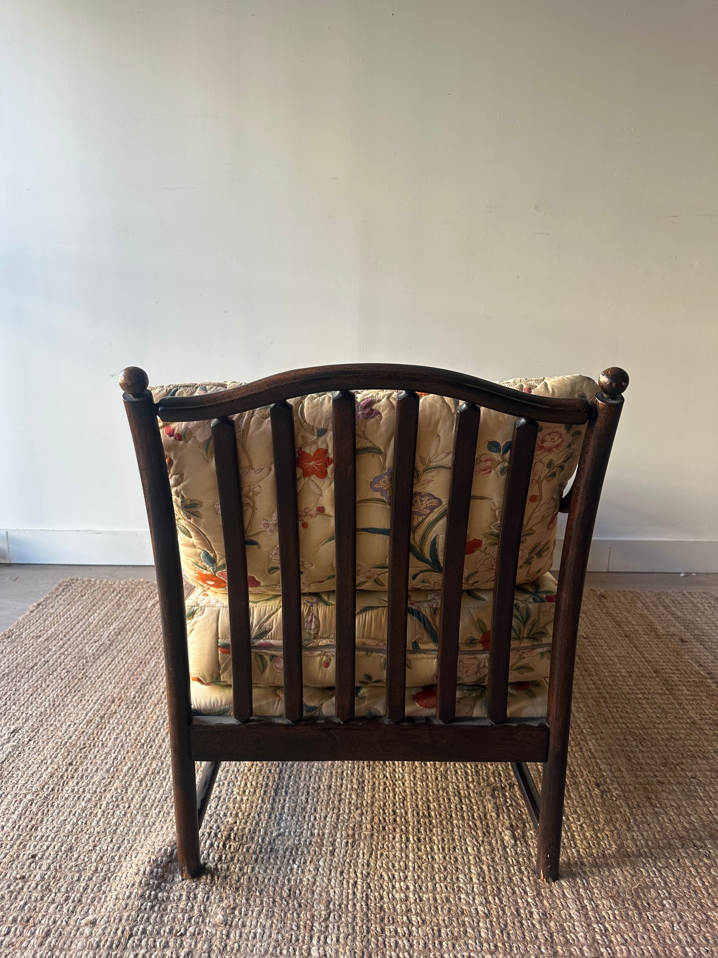 Walnut chaise