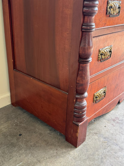 Empire cherry & tiger maple dresser