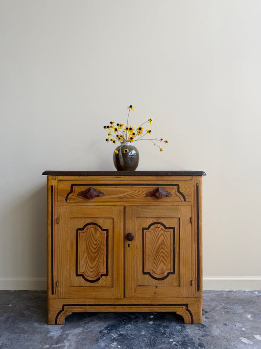 Painted pine washstand