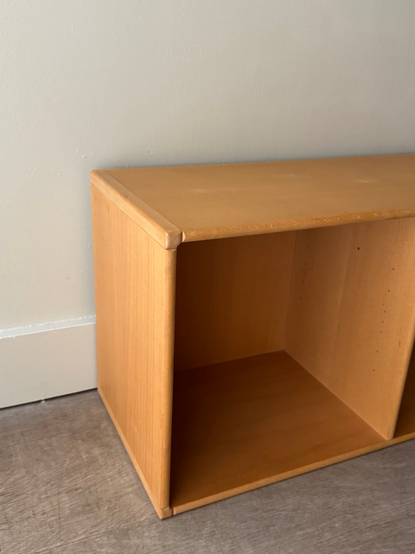 Caso “Rimme” Danish beech modular system - three horizontal divider units. Sold individually.