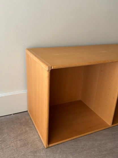 Caso “Rimme” Danish beech modular system - three horizontal divider units. Sold individually.