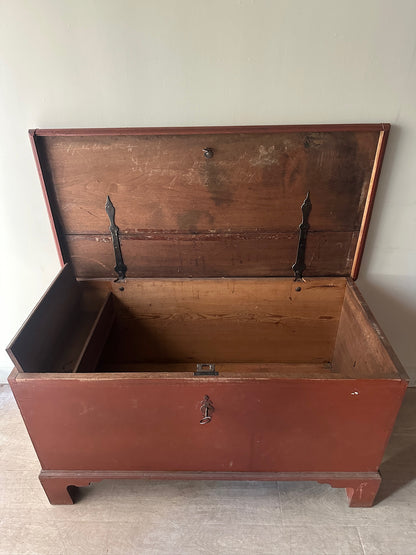 Red painted XL chest