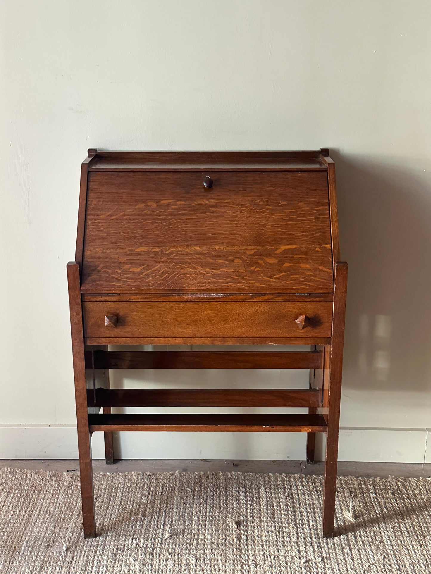 Oak secretary desk
