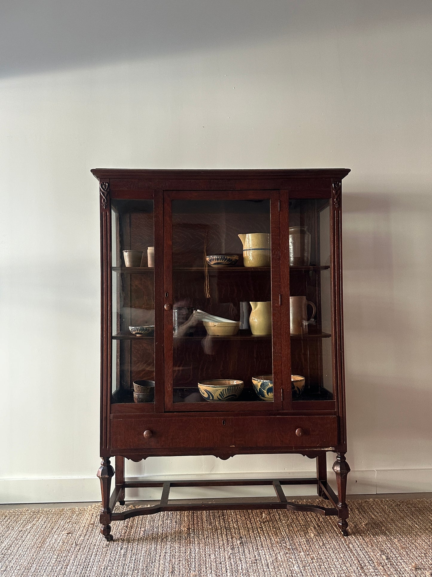 Oak display case