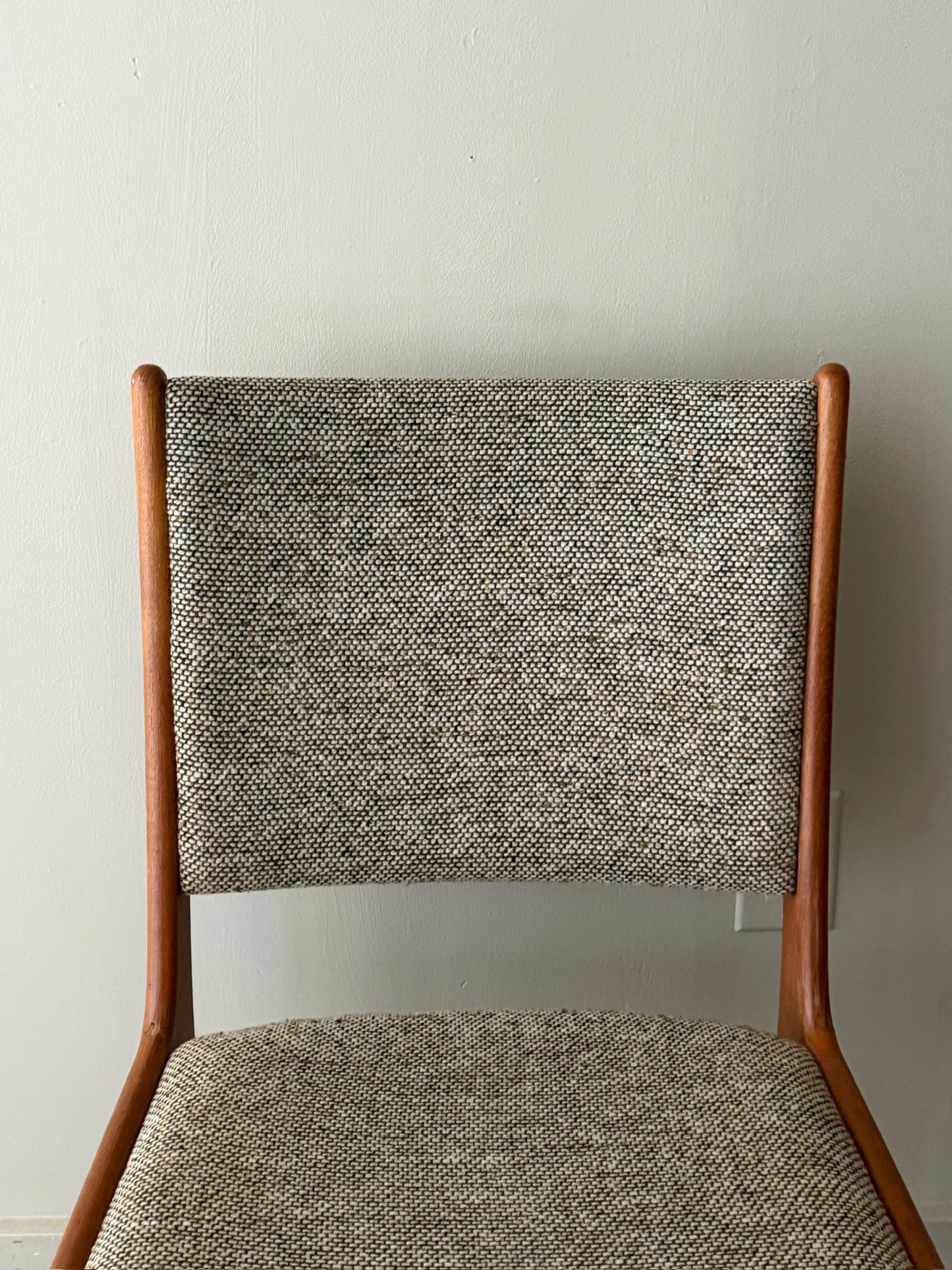 Scandinavian upholstered teak chair