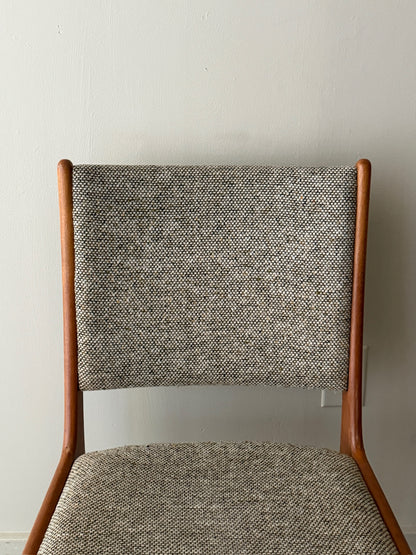 Scandinavian upholstered teak chair
