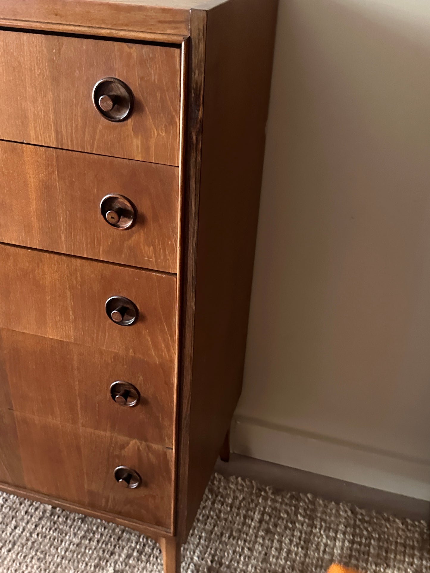 Kroehler walnut tallboy