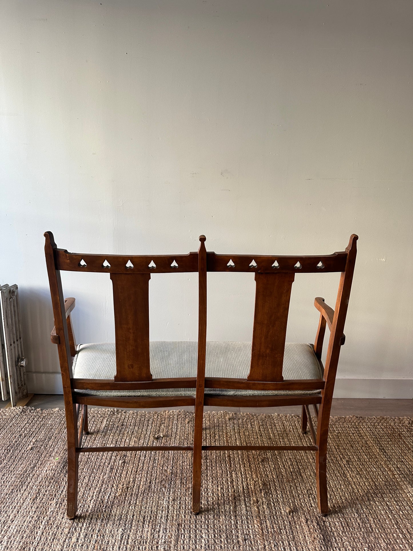 Flower inlay bench