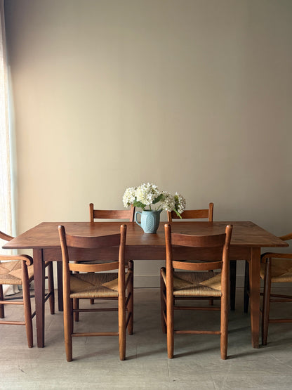 Pine farmhouse dining table