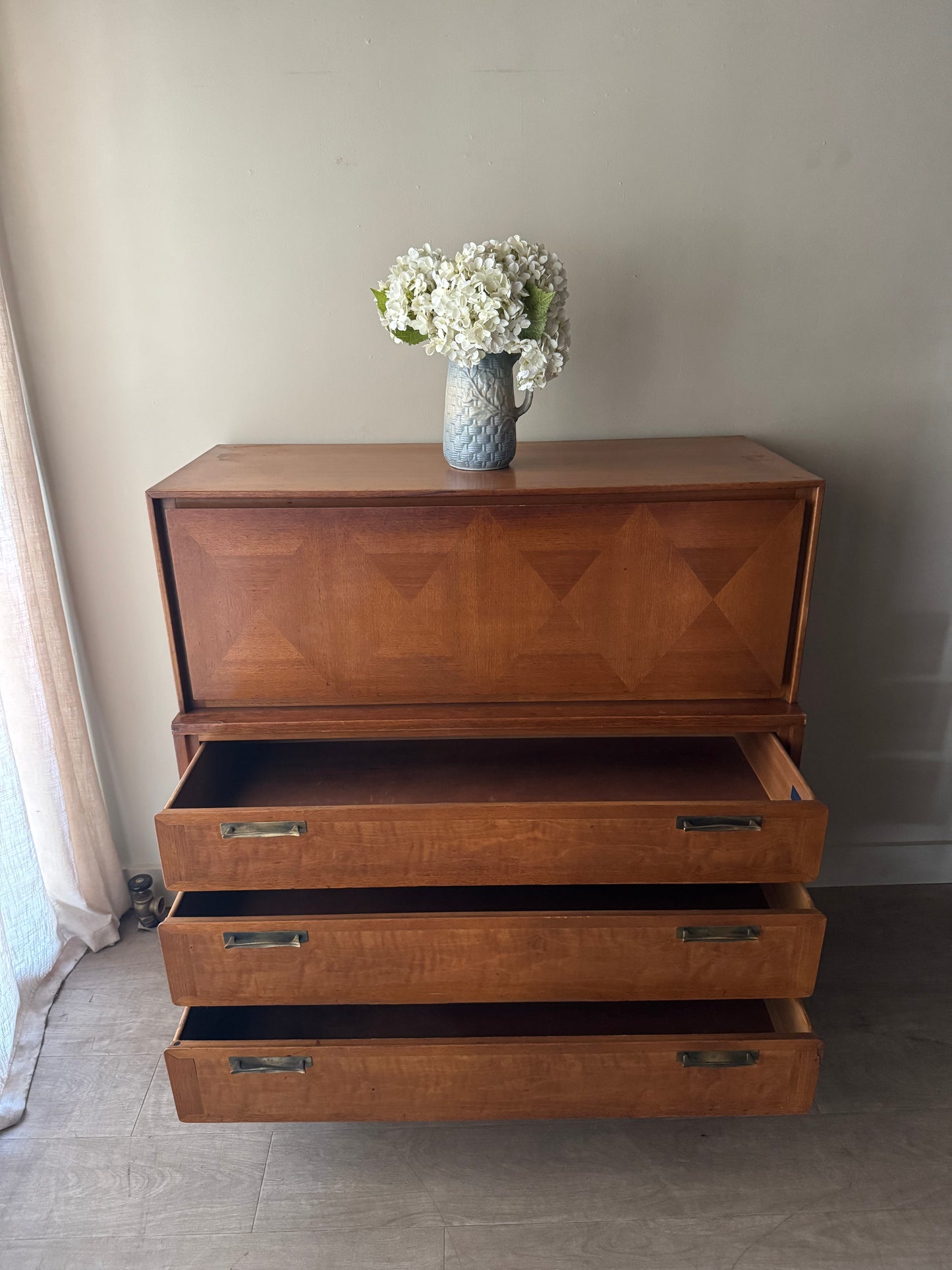 Walnut gentlemen’s dresser