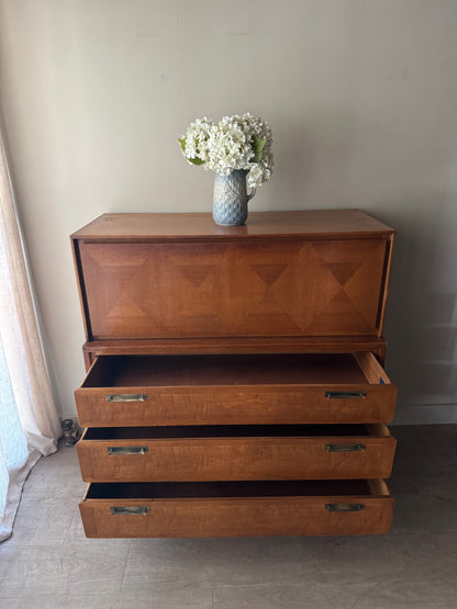 Walnut gentlemen’s dresser