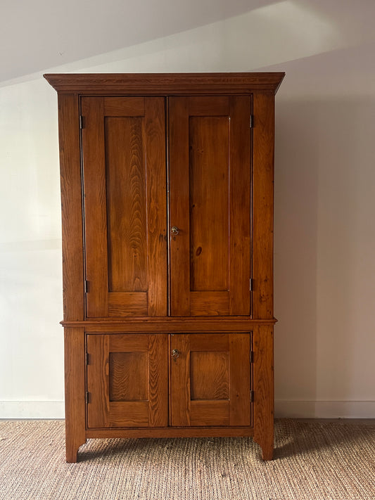 Two piece cupboard