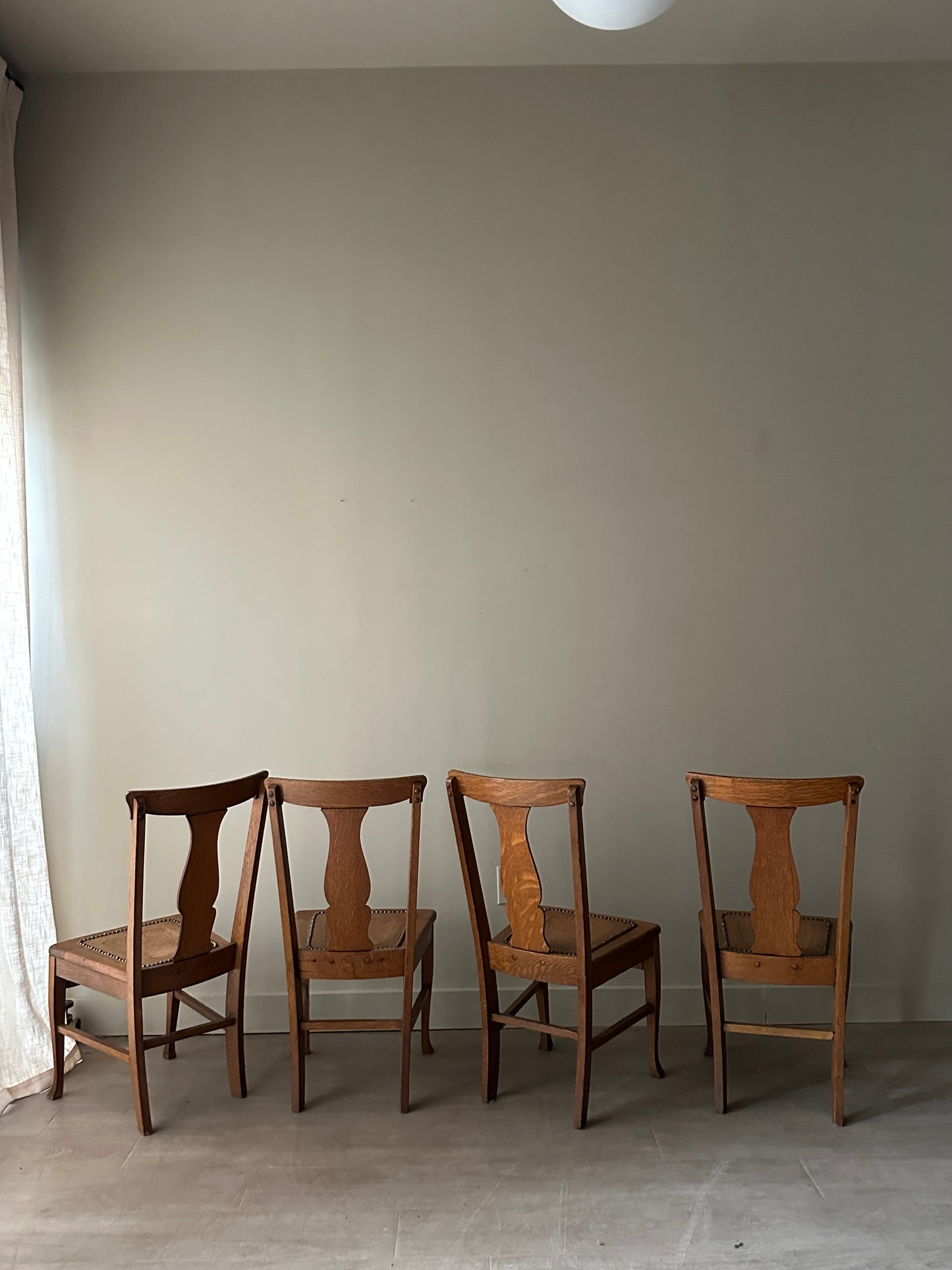 Set of 4 chairs. Sold together.