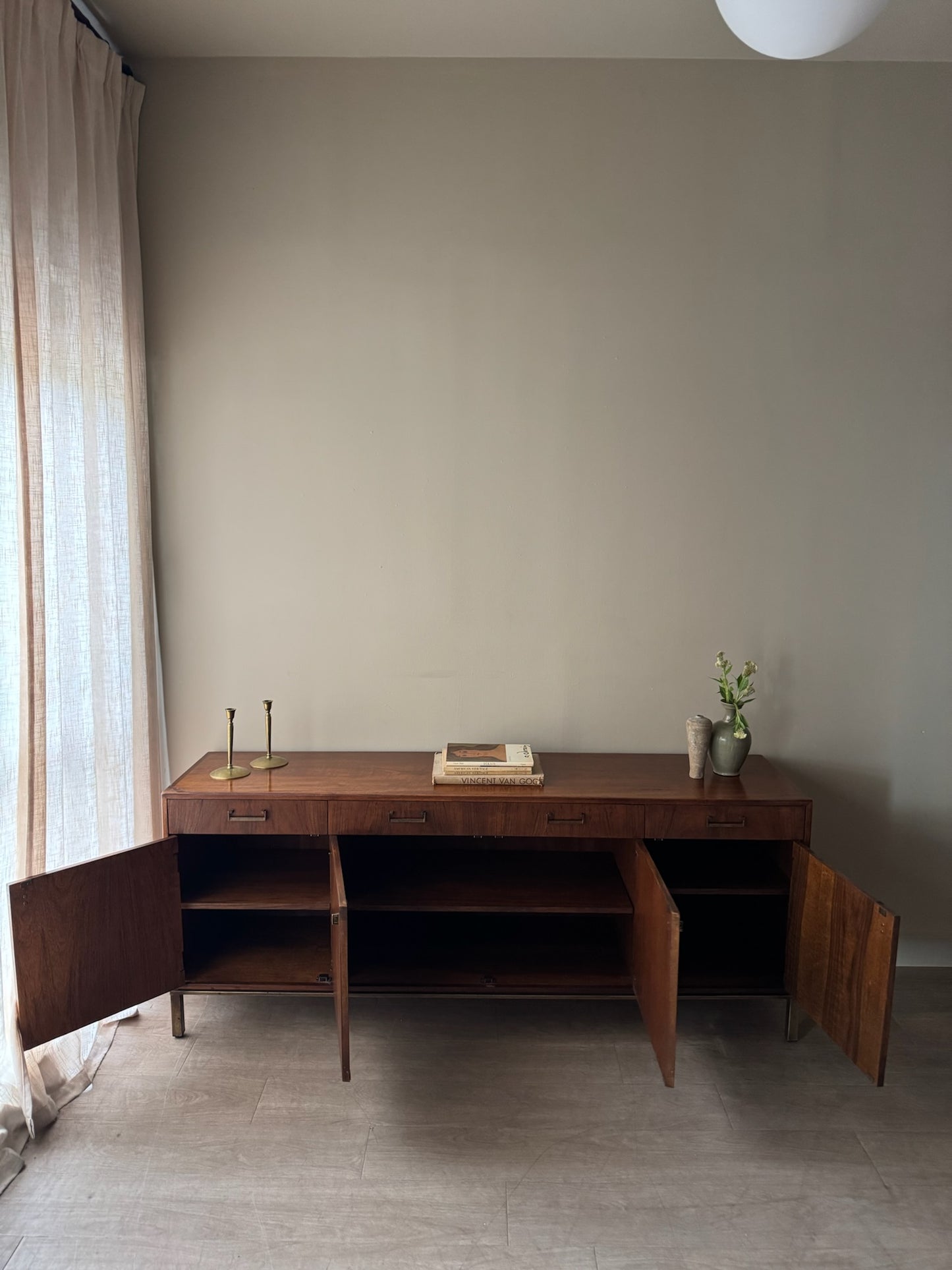 Walnut credenza