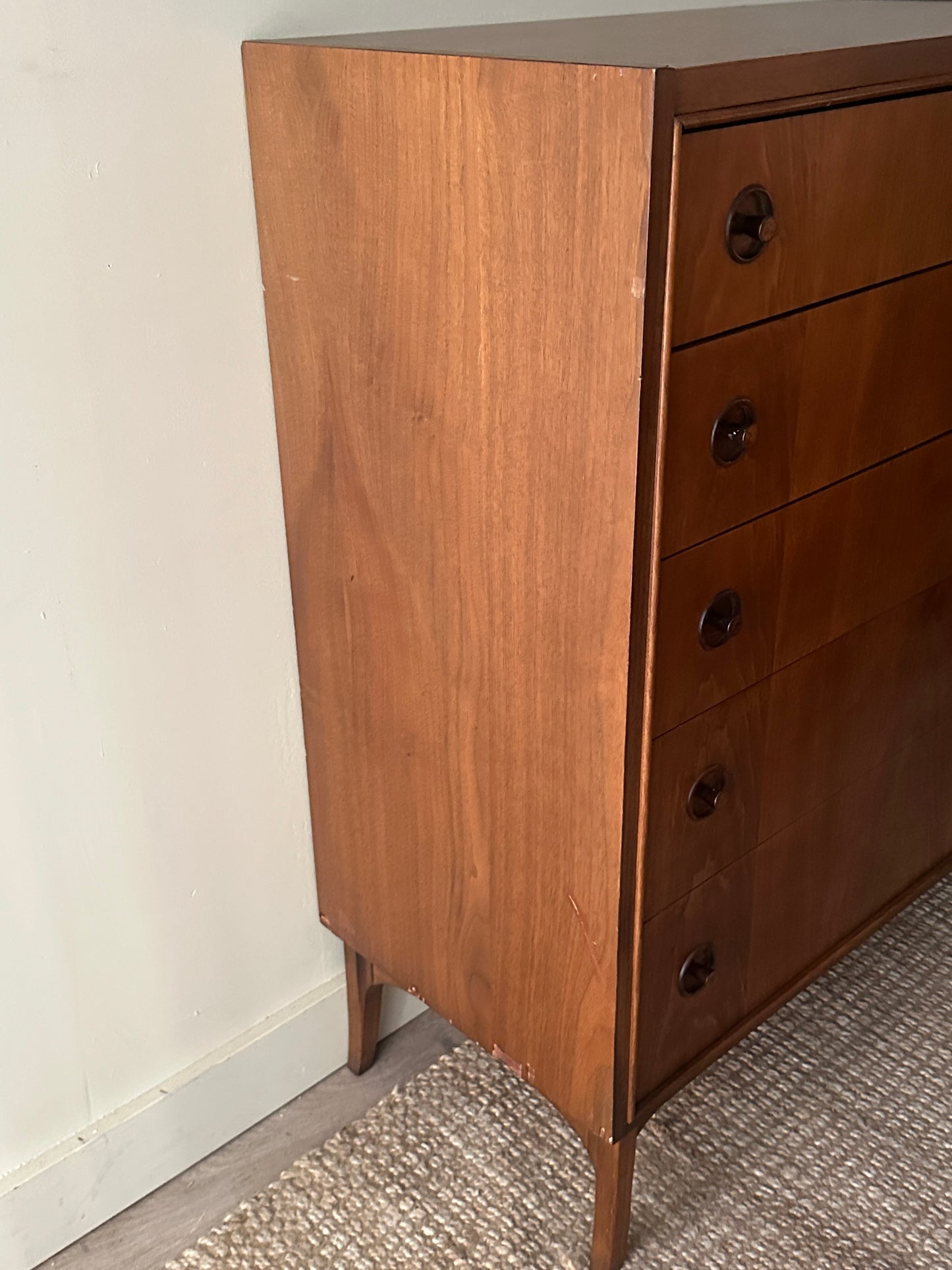 Kroehler walnut tallboy