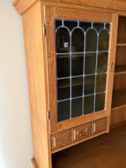 Danish oak two piece sideboard/hutch