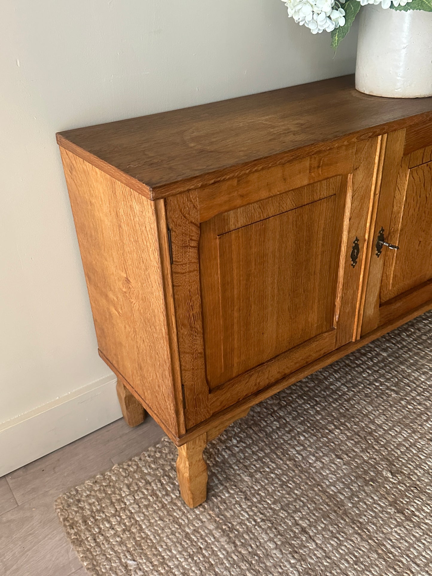 Danish oak sideboard by Henning Kjaernulf
