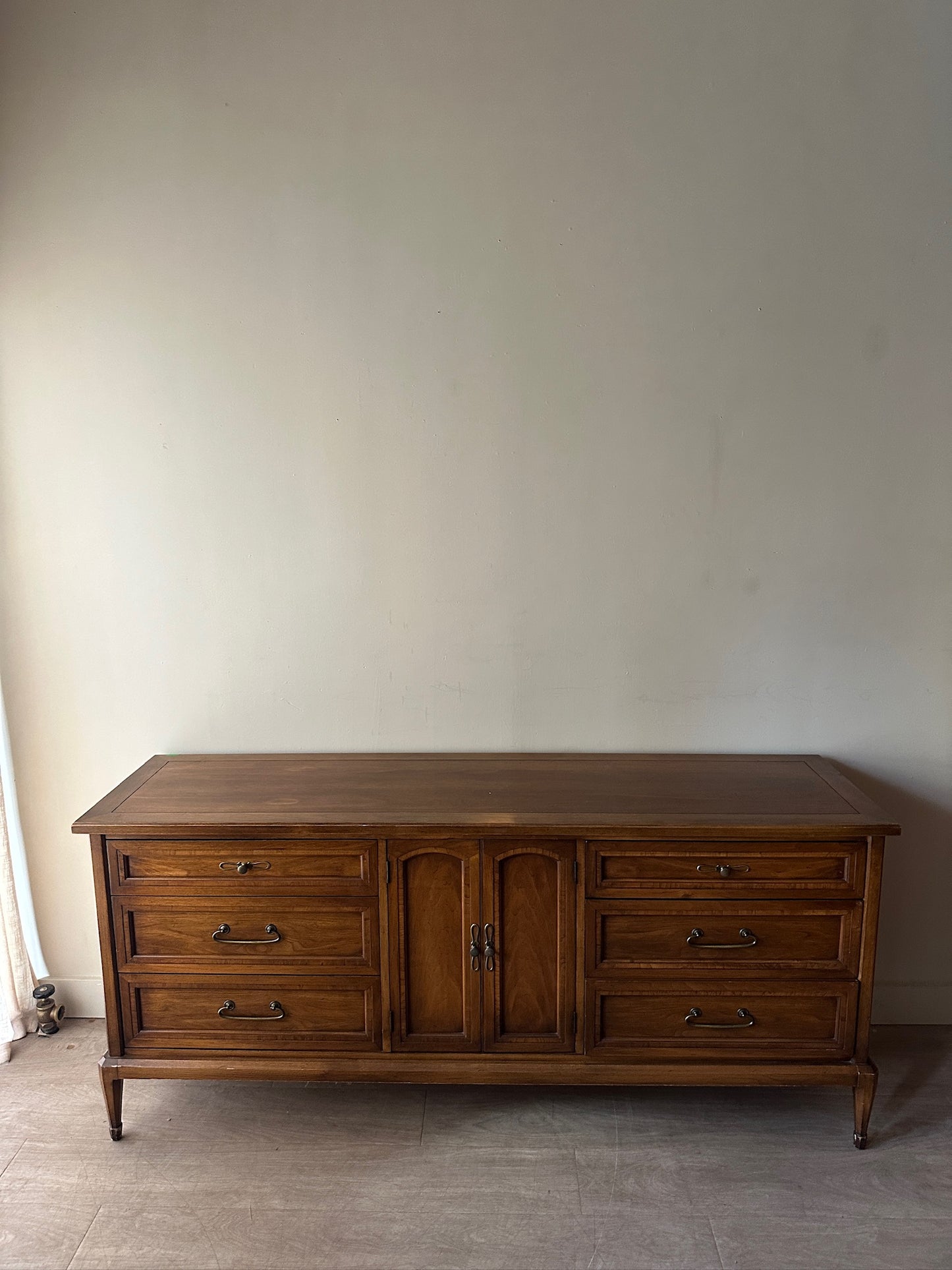 White Furniture walnut credenza