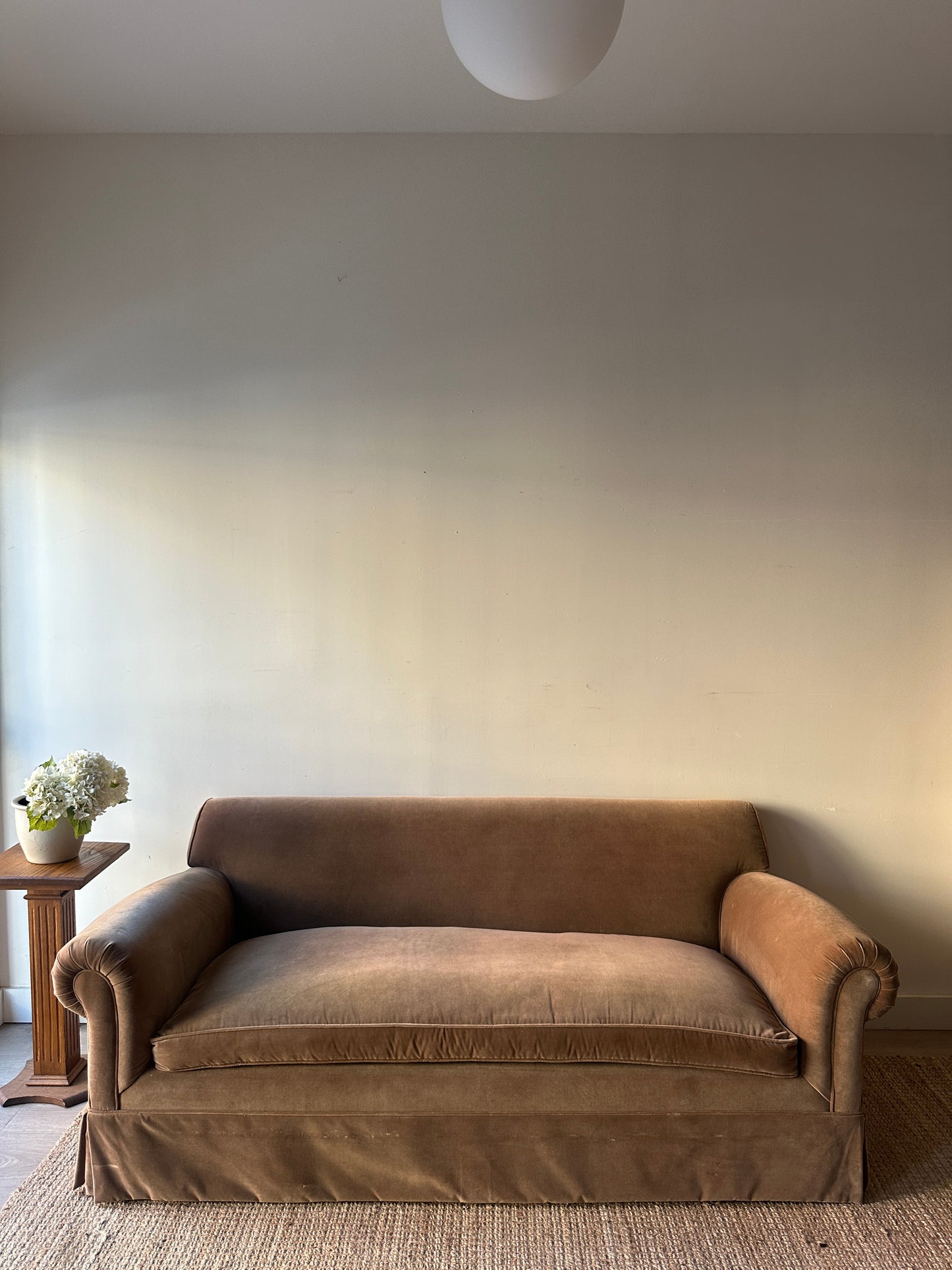 Velvet sofa