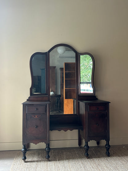 Mahogany vanity