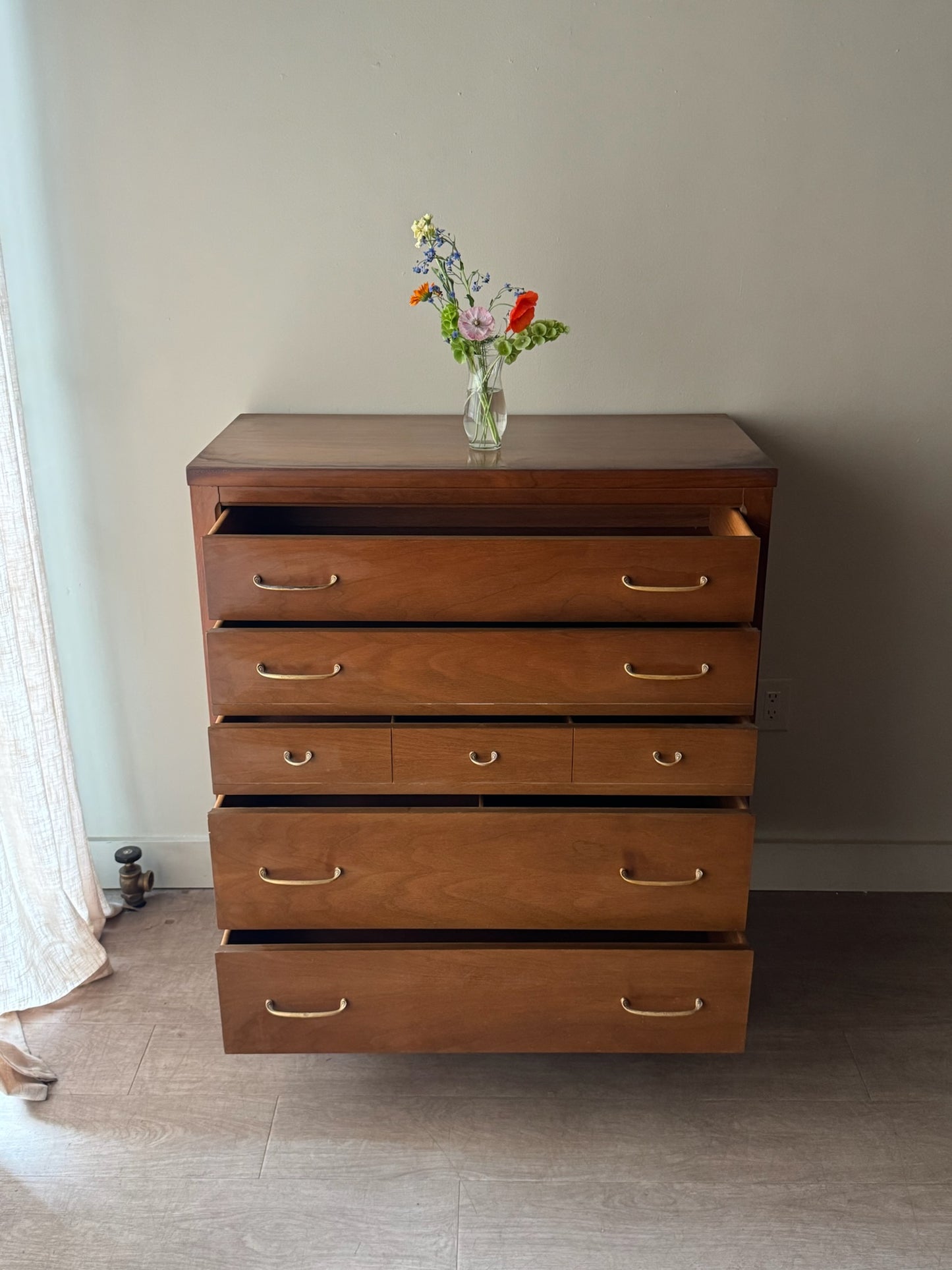 Walnut tallboy