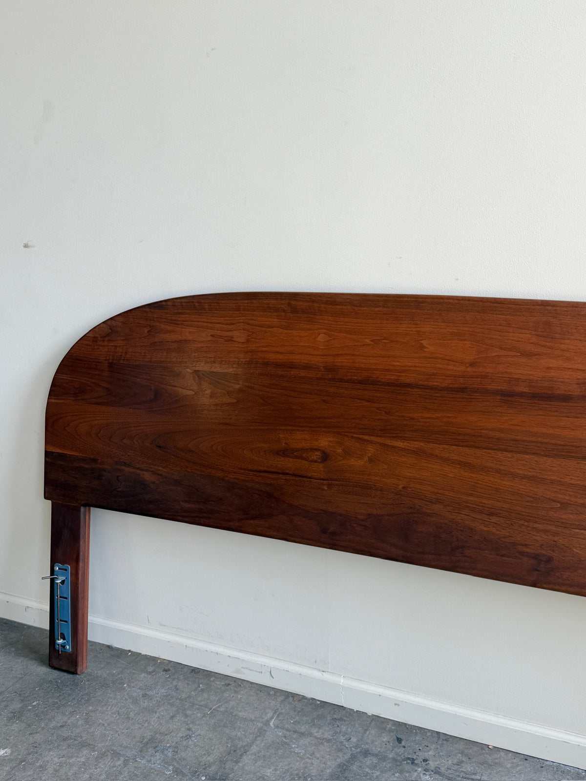 Walnut king headboard