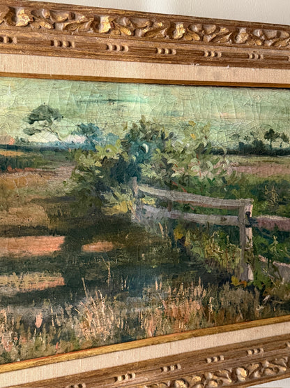 American Impressionist landscape. Unsigned.