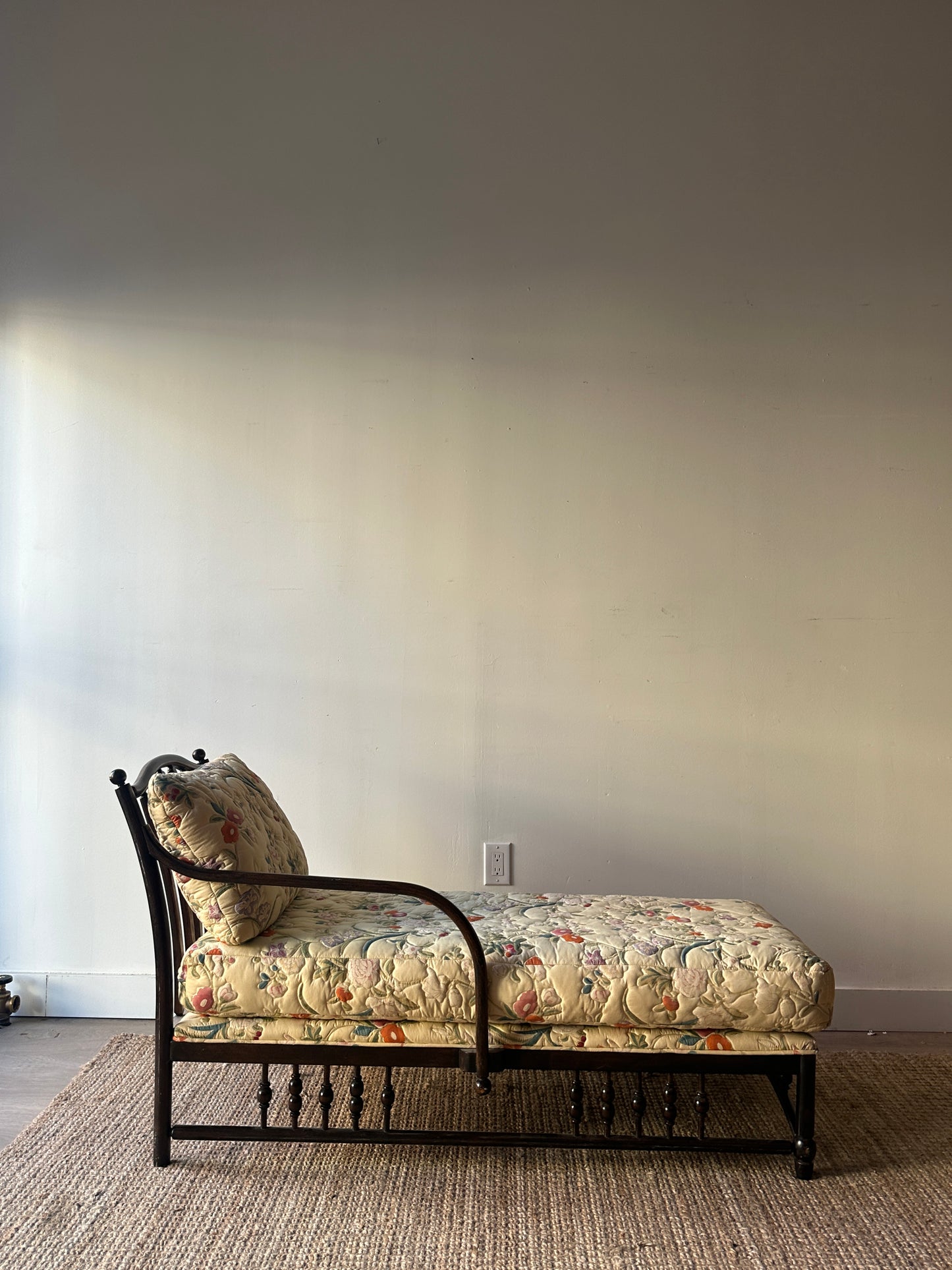 Walnut chaise