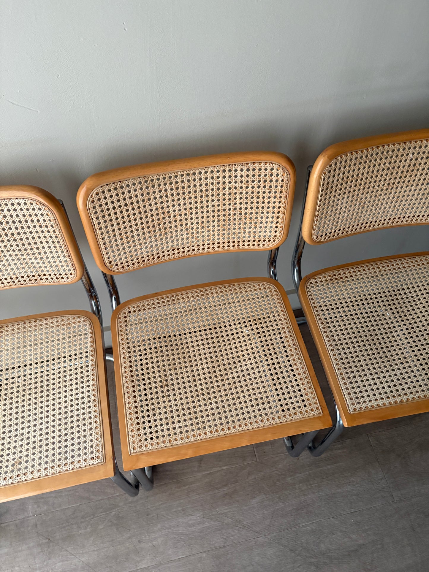 Cesca dining chairs. Sold individually.