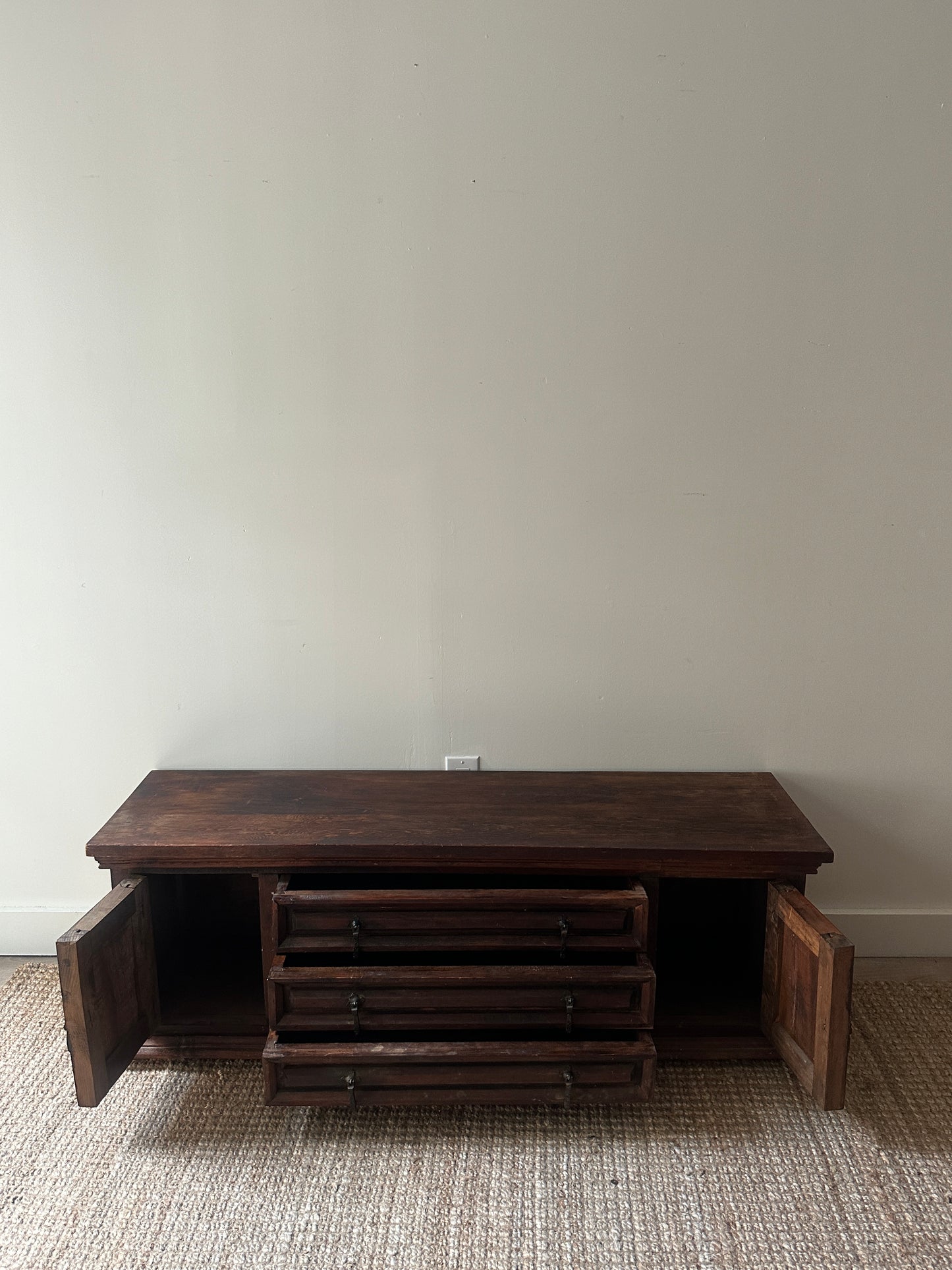 Spanish colonial low credenza