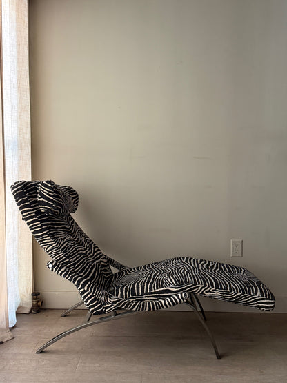 Design Institute of America zebra chaise lounge