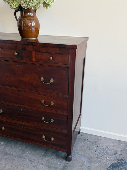 Empire mahogany tallboy dresser