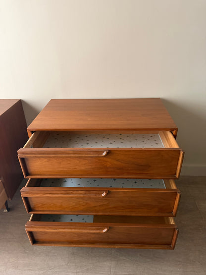 Walnut 3 drawer dressers (right)