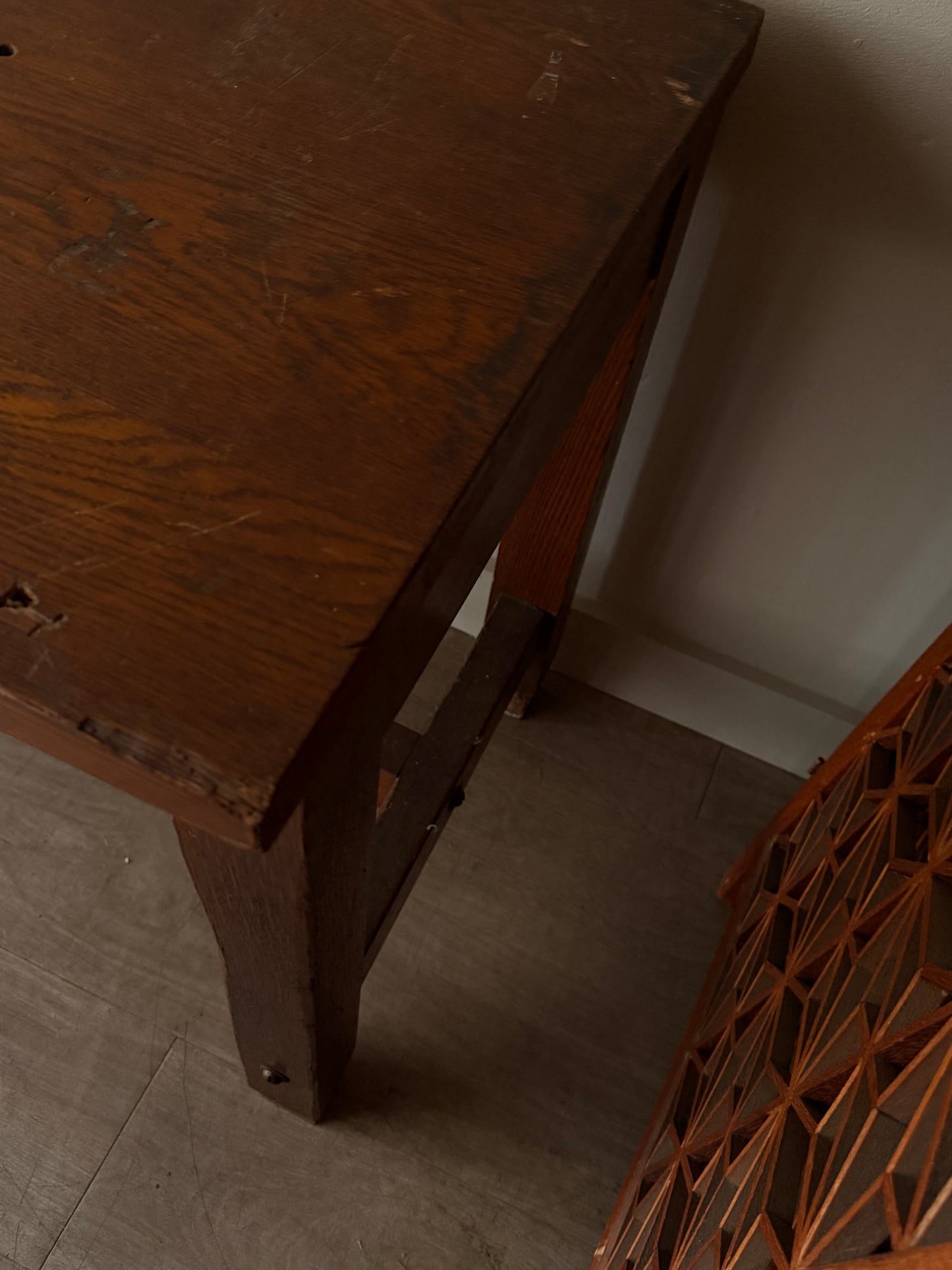 Pennsylvania Sheraton walnut harvest table
