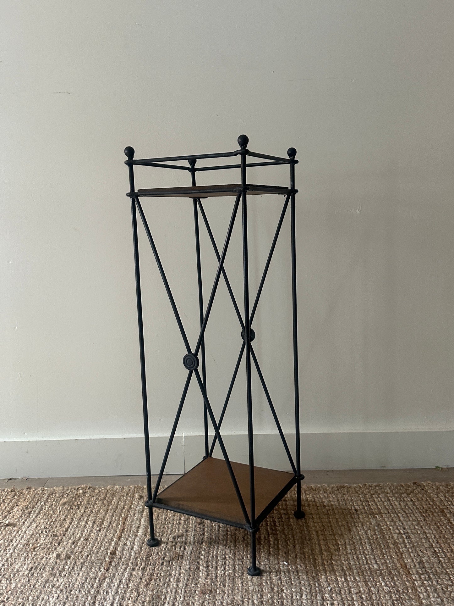 Wrought iron plant stand