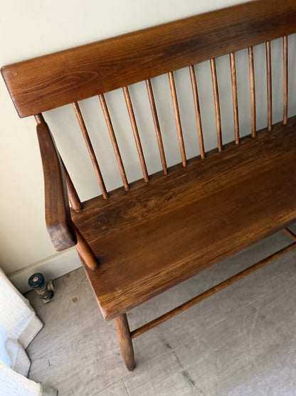 Pine farmhouse bench