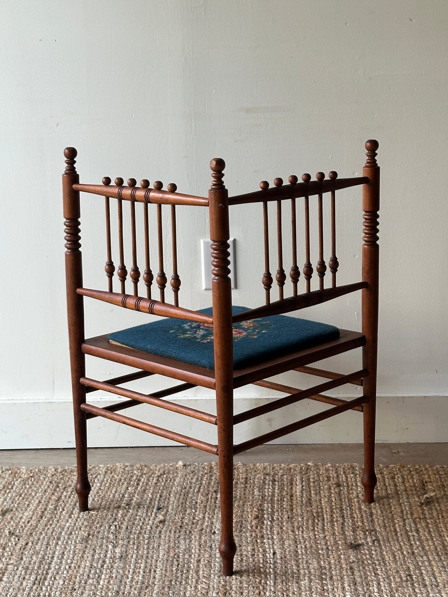 Stick and ball corner chair