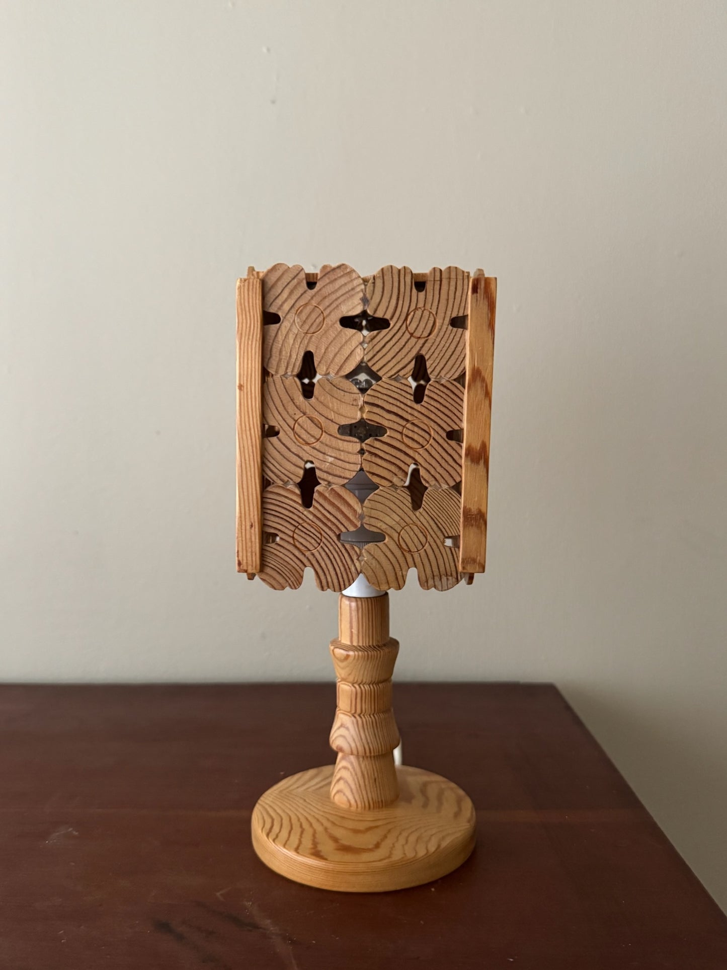 Swedish pine table lamp