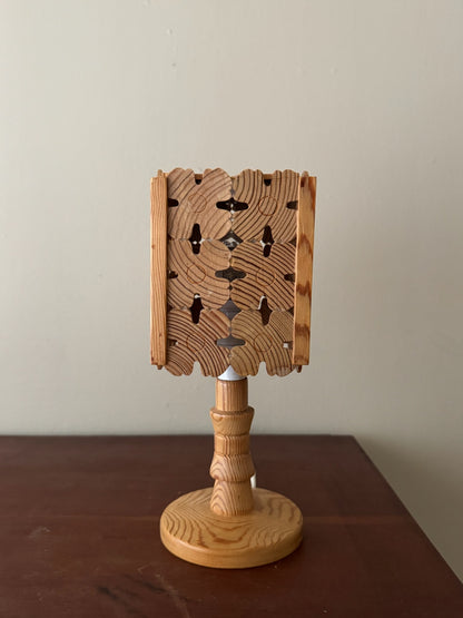 Swedish pine table lamp