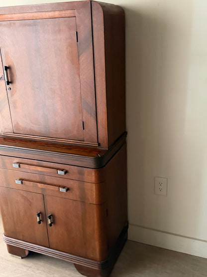 Deco mixed wood dental cabinet