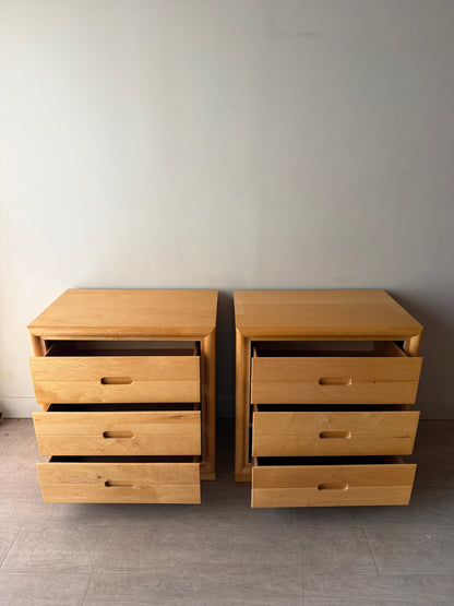 2 Dixie maple dressers or nightstands. Sold individually.