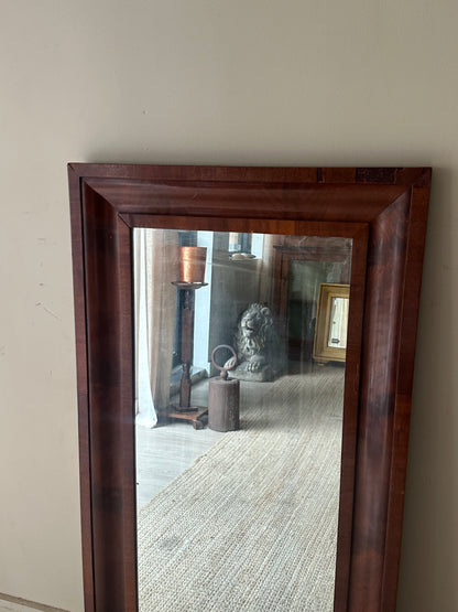 Ogee walnut mirror