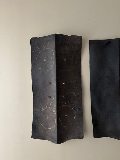 Naga tribal buffalo leather shield. (Right)