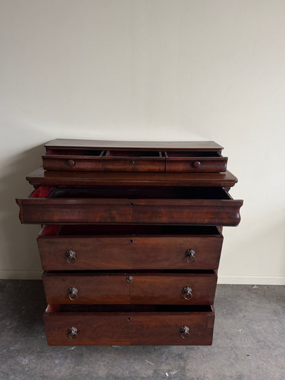 Empire mahogany dresser