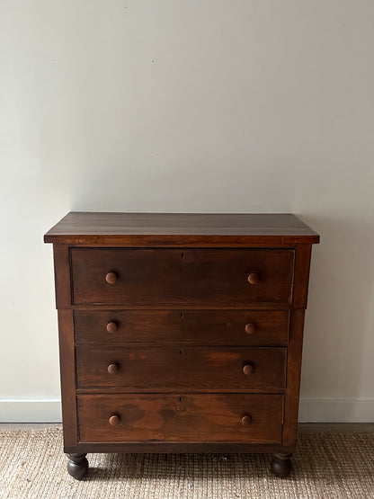 Mixed wood empire dresser