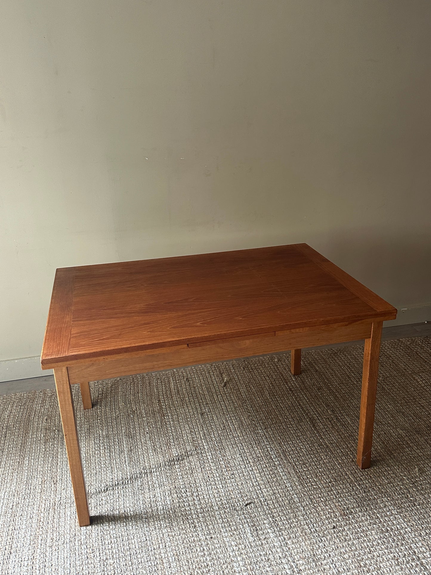 Teak extension dining table