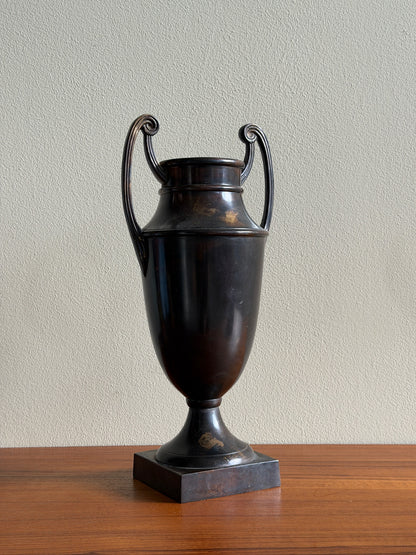 Cast bronze urn